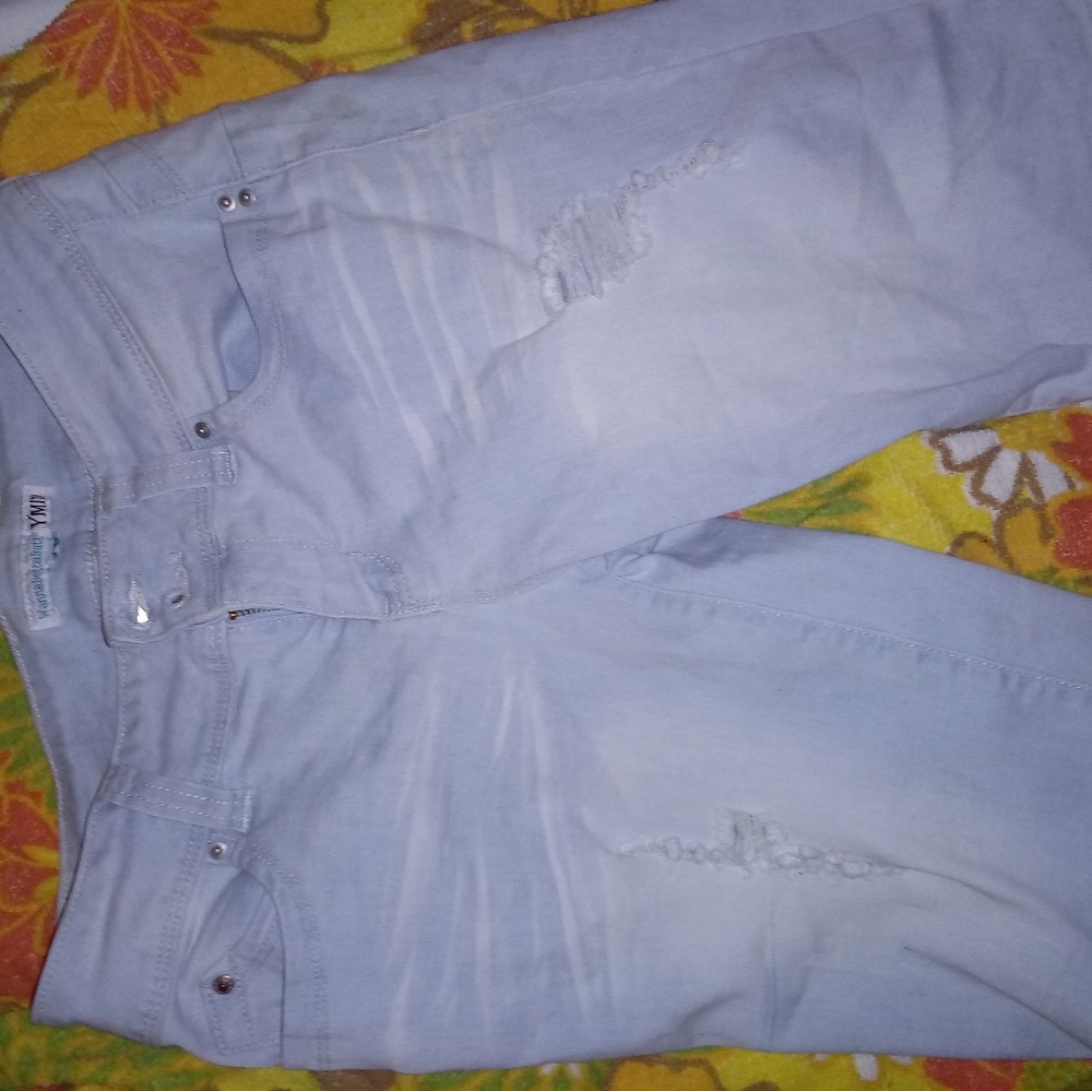 Jean shorts factory distressed